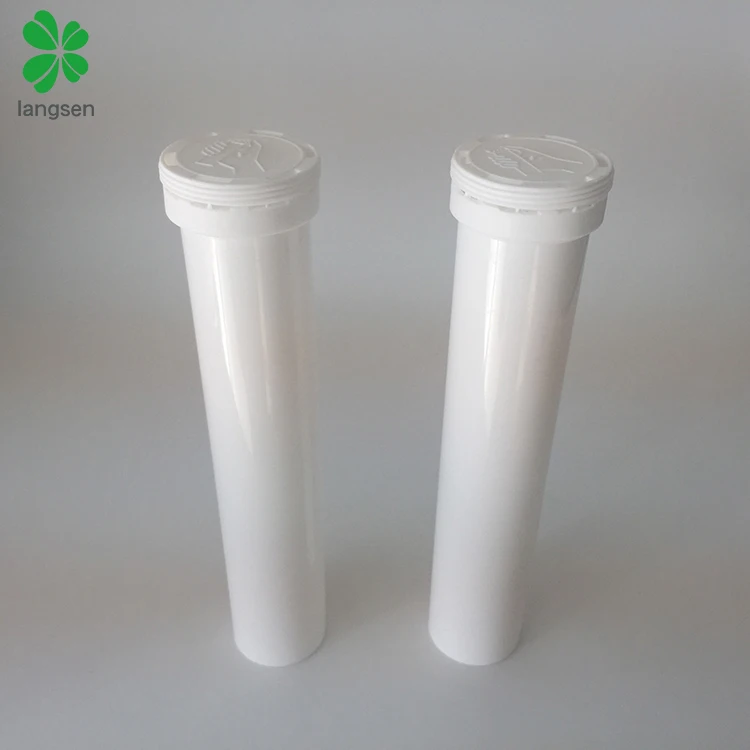 80g / 80 gram plastic vitamin effervescent tablets packaging tube