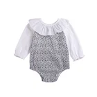 fall and spring children clothing baby long sleeve romper pattern sets boutique clothes sets