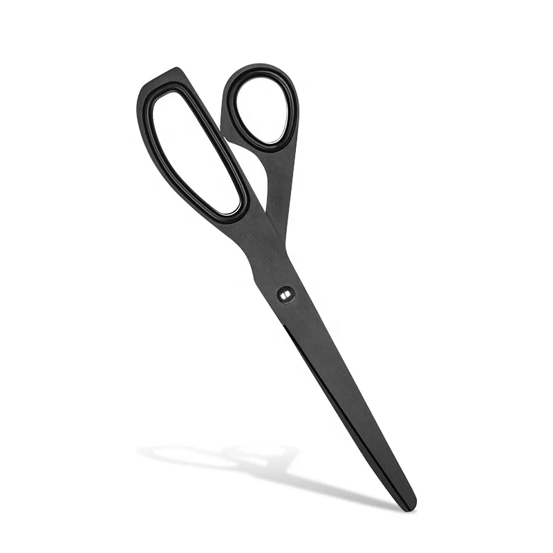 Simple Design Stainless Steel Scissors, Black Non Stick-Plated Scissors