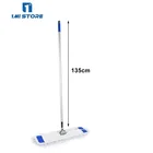 Flat Mop with Long Handle and Big Mop Head, Flat Cotton Mop for Easing Cleaning