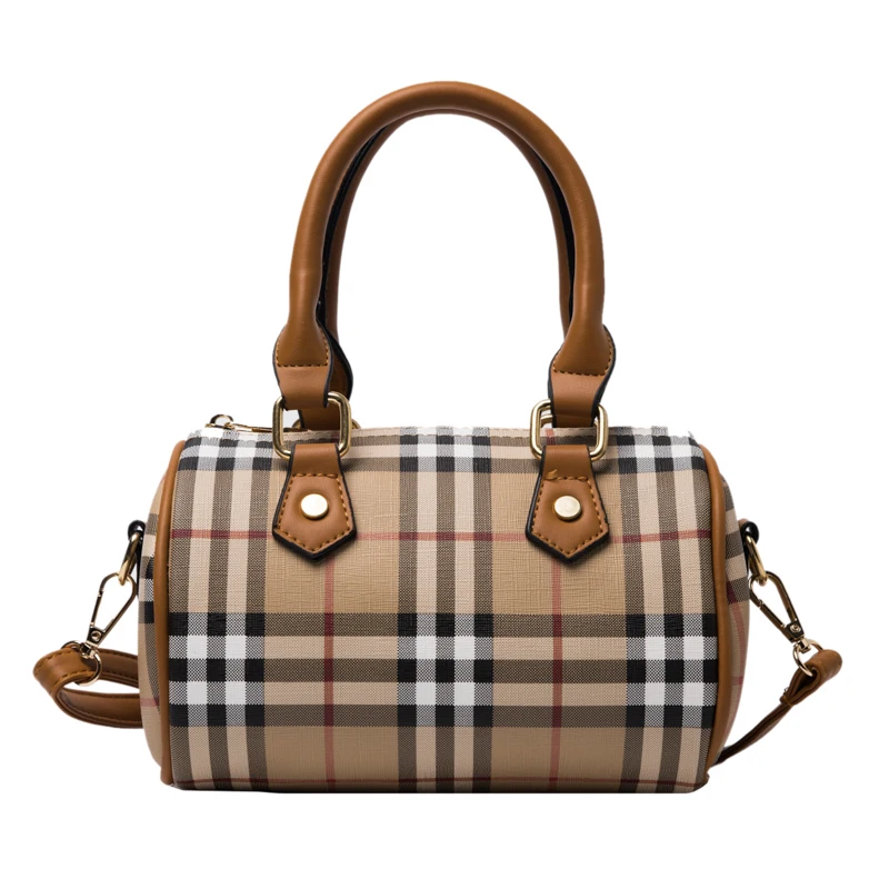 Classic Brown plaid PU Leather Women Handbag 2020 Lady Fashion Retro British style Boston bag Shoulder bag, Black, white, brown ,pink , khaki
Classic Brown plaid PU Leather Women Handbag 2020 Lady Fashion Retro British style Boston bag Shoulder bag, Black, white, brown ,pink , khaki