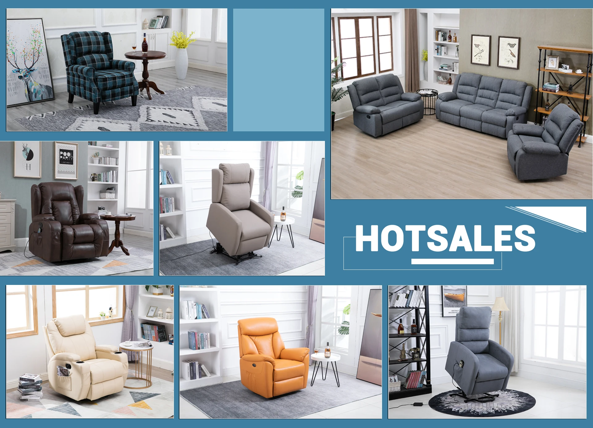 Anji Xinyue Furniture Co., Ltd. Manual Recliner Sofa, Lift Chair Sofa