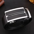3.5cm Male Automatic Buckles Vintage Jeans leather Mens Ratchet Slide Belts alloy belt buckle