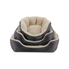 China factory wholesale 45*45*20cm purple plush luxury pet pet bed sofa