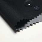 Polyester twill gabardine PU coating TPU film PTFE breathable polar fleece three layer composite fabric