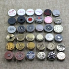 2020 Custom Made Engraving Garment Metal Alloy Jeans Button