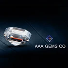 China Factory 8.0 mm High Quality Asscher Diamond Synthetic 2.4 cts Moissanite