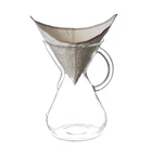 Coffee Maker Cloth Coffee Filter Hot Sale 316 Stainless Steel Portable Coffee Filter Cloth For Coffee Maker