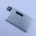 Metal Card USB U Disk Provide LOGO Custom Metal Card USB Flash Drives