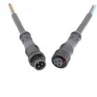 Electrical equipment male female waterproof cable 3 pin metal connector