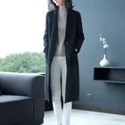 New Design Eco-friendly Winter Wrap Women Camel Fabric With Fur Long Womens Wool Trench Coat