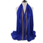 high quality wholesale factory latest stylish new design chiffon beads stone nice scarf women hijab stole