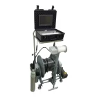 Trolley type 73mm dual borehole camera 200m depth water well camera pozo