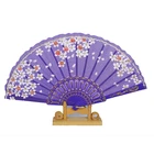 Fan Hand Wholesale Latest Designs Colorful Printed Wedding Folding Fan Hand Bamboo Material Cute Hand Fan