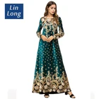 Muslim Printed Islamic Women Dress, Custom Dubai Moroccan Kaftan/Djellaba/Abaya Islamic
