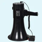 big rechargeable 50W megaphone speaker with siren USB bluetooth police megaphone 12V
