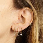 Fashion Earrings Earrings Hoop Earrings Hoop Aretes Fashion Women Jewelry Star And Moon Earrings Diamond Hoops