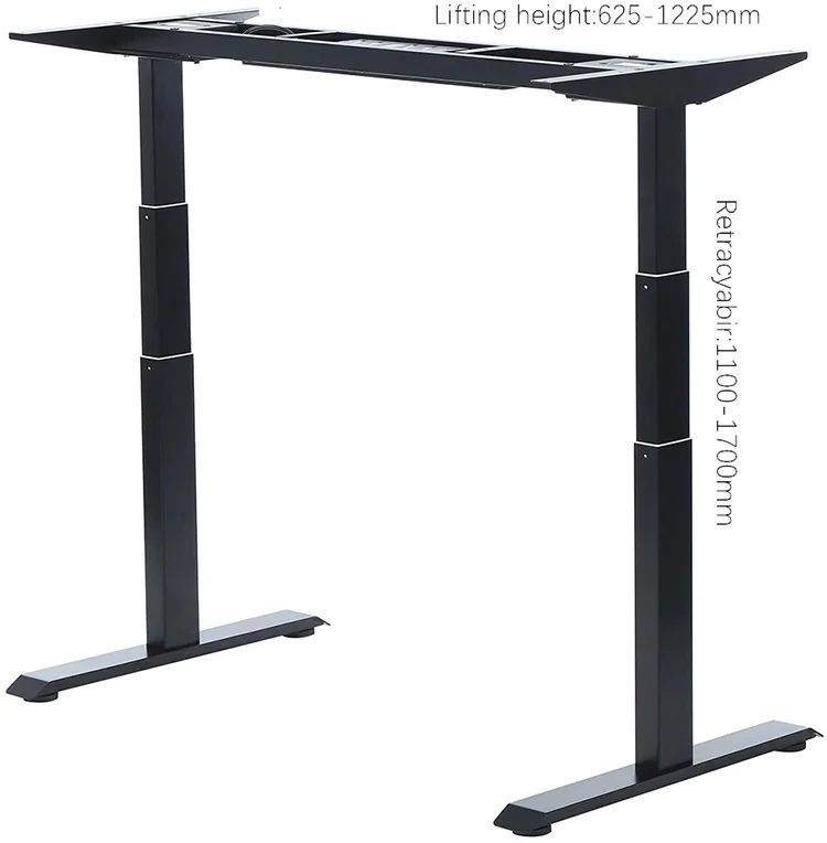 BDEH02R-DM Double Motor Desk Height Adjustable Electric Standing Table Frame