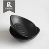 Fancy design brand name black bowl russian dinnerware for wholesale