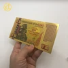 1000pcs Zimbabwe Gold Banknote One Centillion Dollars with certificate and security label UV Light for collection
