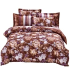 Big flower design cotton bed spread bedsheets 100% cotton bedding set