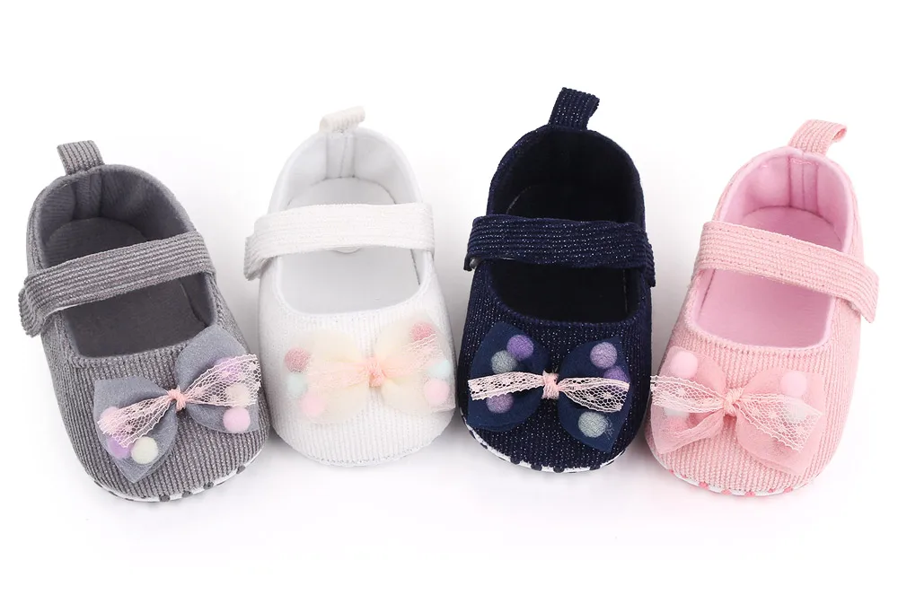 Hot Sale Spring&Autumn Lace Bow Design Soft Sole Baby Dress Shoes Toddler Baby Girl Shoes details