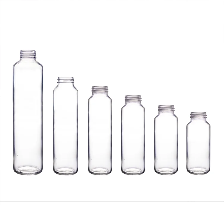 Glas Flasche 375 ml 400 ml 500 ml VOSS Stil Mineral Wasser Glas Flasche mit Schraube Kunststoff Kappe