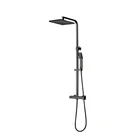 Set Wall Mount Bathroom Square Sainless Handheld Shower Set