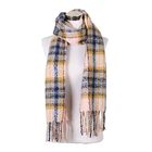 2019 Winter Yiwu Fashion Plaid Thick Camel Scarf For Women