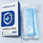 Blue 3 Ply Disposable Masks Blue Disposable Ear Loop 3 Ply Non-woven Surgical Dust Face Mask