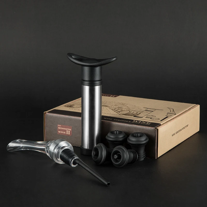stopper set wine accessories products wine pourer stopper set