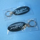 Custom printed logo eco-friendly clear acrylic photo charm key chain
