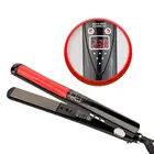 Dual voltage digital flat iron ceramic straight hair flat iron with LCD display