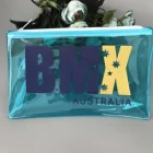 Custom waterproof transparent fashion printed cosmetic and stationery packaging pvc plastic zipper bag