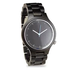 Minimalist style quartz movement wood watch oem