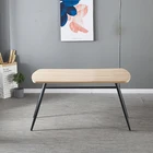 modern dining table set long retro channel dining room table providers furniture solid wood home