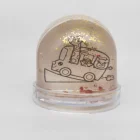 8.5*9cm picture insert OEM photo snow globe