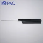 Black wholesale carbon fiber salon metal tail comb for barber use