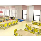 Kids Modern Room Furniture COWBOY Kids Modern Style Design Kindergarten Cheap Chairs Tables Room Terrace Furniture
