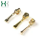 Zipper Sliders And Zippers Factory Custom OEM No.5 Gold Elegant Garment Pull Auto Lock Metal Zipper Slider