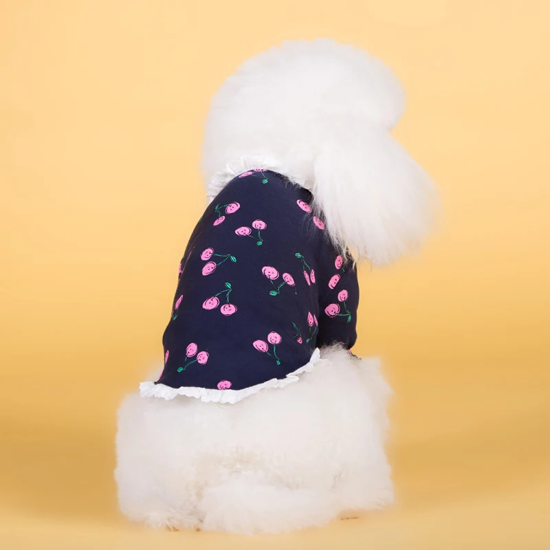 Spring Summer New Cotton Elastic Dog Clothes Bulldog Teddy Puppy Clothes Factory Wholesale Pet Sweater Dog t-shirt From China