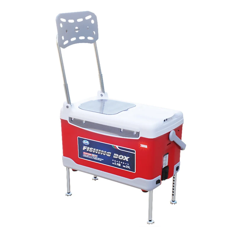 fishing seat box with backrest