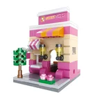 toys for children 3D Mini Store McDonald Cafe Apple Mini Shop Educational Legoings