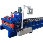 Color steel roof sheet making glazed tile roll forming machine