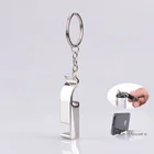 Metal Bottle Opener Keychain Zinc Alloy Zinc Alloy Mobile Phone Holder Bottle Opener Keychain