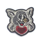 Polo Patches Custom Sew On Metal For Garments Alien Cartoon Clothing Polo Custom Embroidery Patches