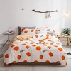 Home Textile Wholesale Orange Cartoon Bedding Set 100% Cotton Size Color Can be customized bed sheet quilt cover pillowcase
