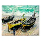 modern sail boat oil painting canvas print artwork sea beach scenery wall art