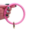 New Design Silicone Bracelets Bangle Keychain For Girls Custom Keychain Key Ring Key Holder