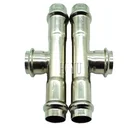 Stainless steel joining pipe lines fitting V type pressing drainage pipe tee ductile ion reducing tee pipe fitting